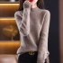 羊毛 EOST 女长袖秋冬套头修身高领薄款毛衣针织衫